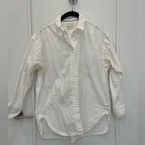 J. Crew White Button-Up Shirt